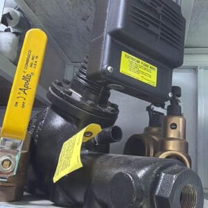 Conjunto de válvula industrial con actuador eléctrico